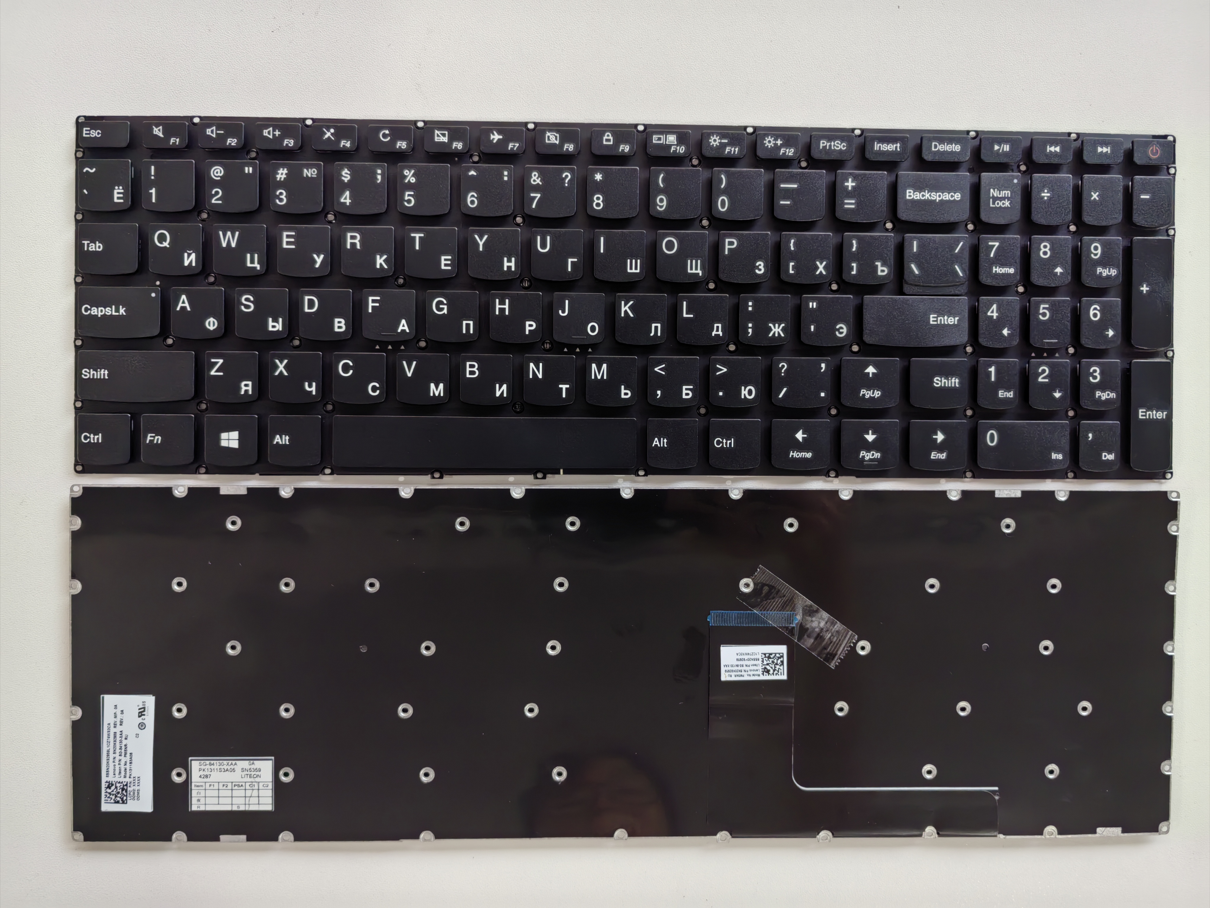 New Replacement Laptop Keyboard For LENOVO 310-15/110-15IBR with switch BLACK RU Layout的图片